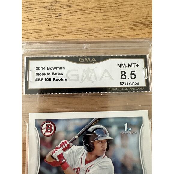 2014 BOWMAN PROSPECTS #BP109 MOOKIE BETTS GMA 8.5 NM-MT+ Red Sox - Picture 3 of 4